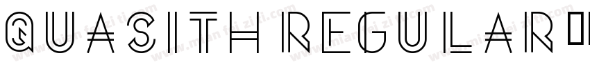 Quasith Regular字体转换